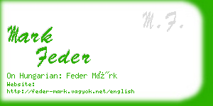 mark feder business card